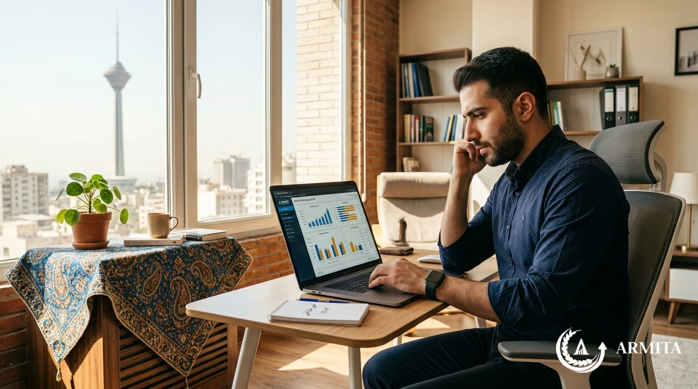 کارآفرین تهرانی در حال بررسی دقیق مالیات فروشگاه اینترنتی